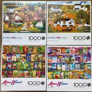 COPY - Four 1,000 piece puzzles (all pieces are included)